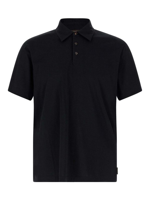 ZANONE: polo shirts - Cotton Silk Polo Shirt