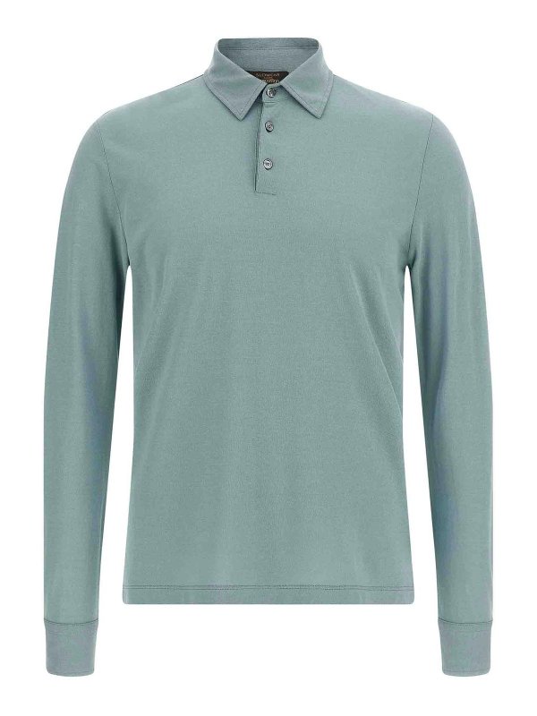 ZANONE: Poloshirts - Poloshirt - Hellblau