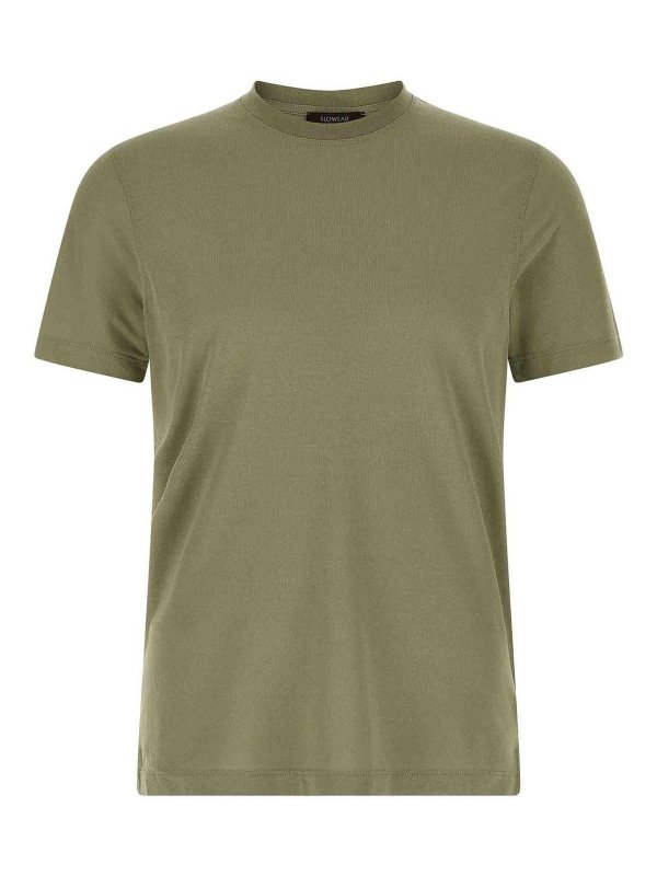 ZANONE: T-shirts - T-Shirt - Grün