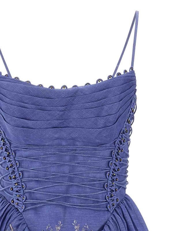 The Best Shops ZIMMERMANN: Maxi robe - Maxi Robe - Bleu