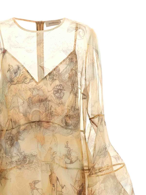 The Best Shops ZIMMERMANN: ニーレングスドレス - 膝丈ドレス - ベージュ