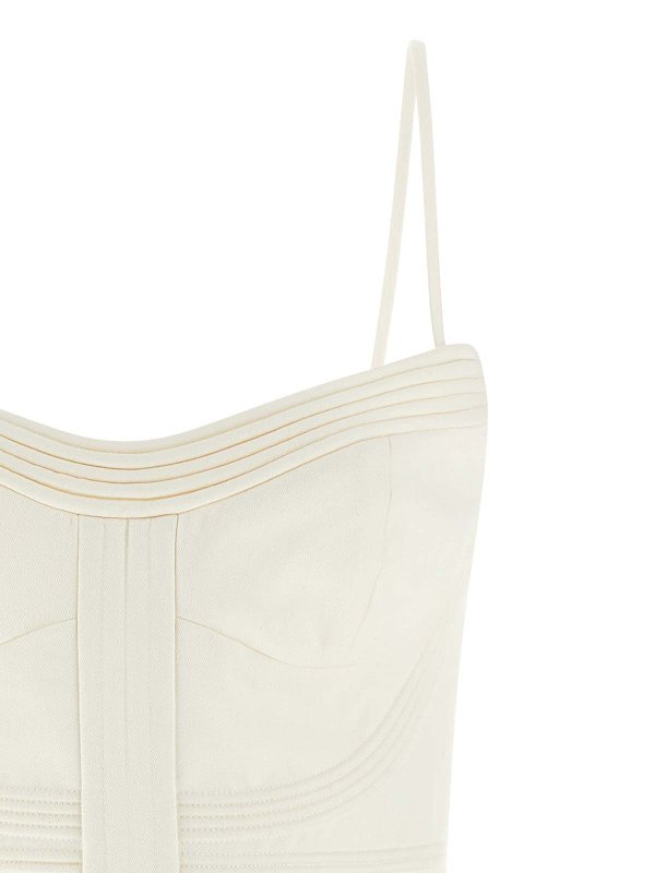 The Best Shops ZIMMERMANN: ニーレングスドレス - 膝丈ドレス - 白