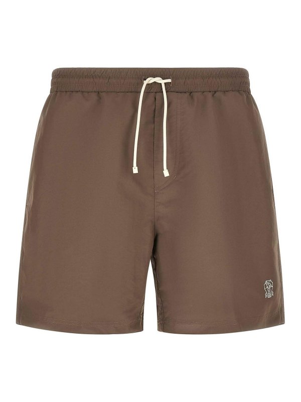 BRUNELLO CUCINELLI: ワンピース - ワンピース - ブラウン