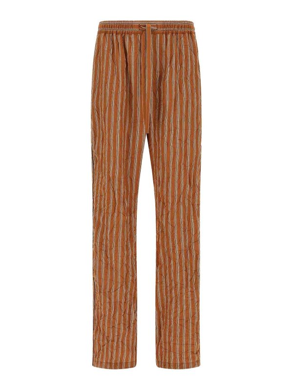 DOLCE & GABBANA: カジュアルトラウザー - カジュアルパンツ - ブラウン