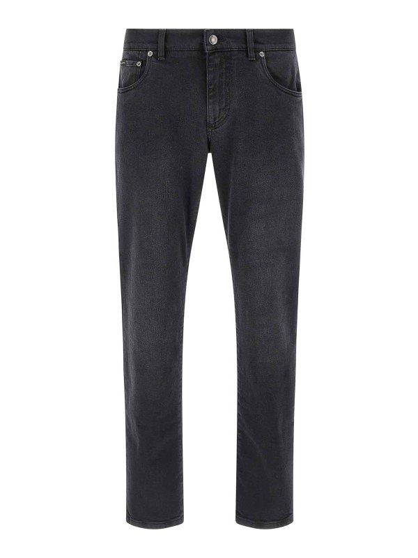 DOLCE & GABBANA: jeans dritti, a sigaretta - Jeans elasticizzati