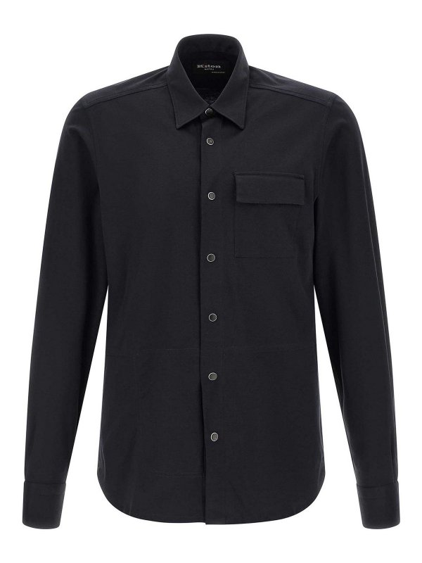 KITON: Camisas - Camisa - Azul