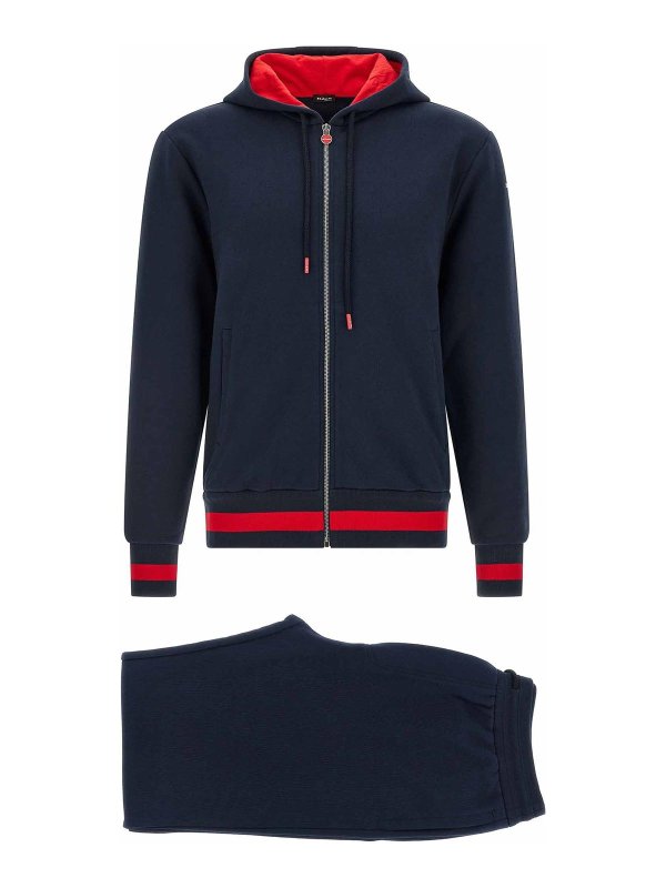 KITON: スウェットパンツ - トラックスーツ ボトムス - ブルー