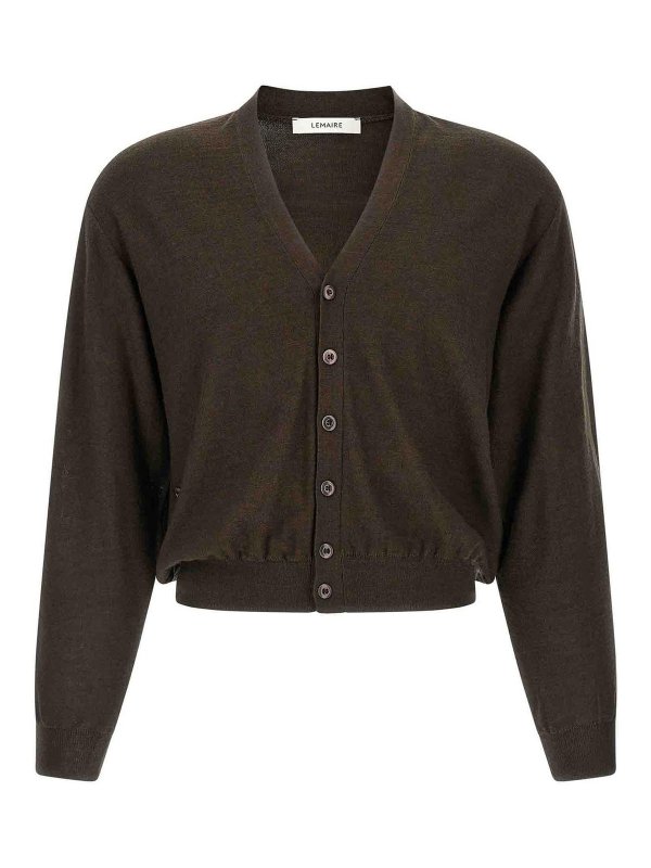 LEMAIRE: Cardigans - Cardigan - Braun