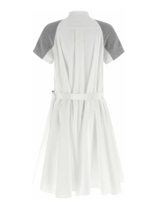 Sacai: ニーレングスドレス online - 膝丈ドレス - 白