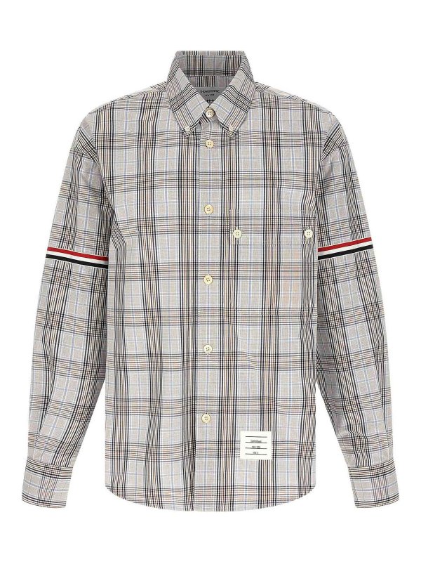 THOM BROWNE: camicie - Camicia Rwb oversize