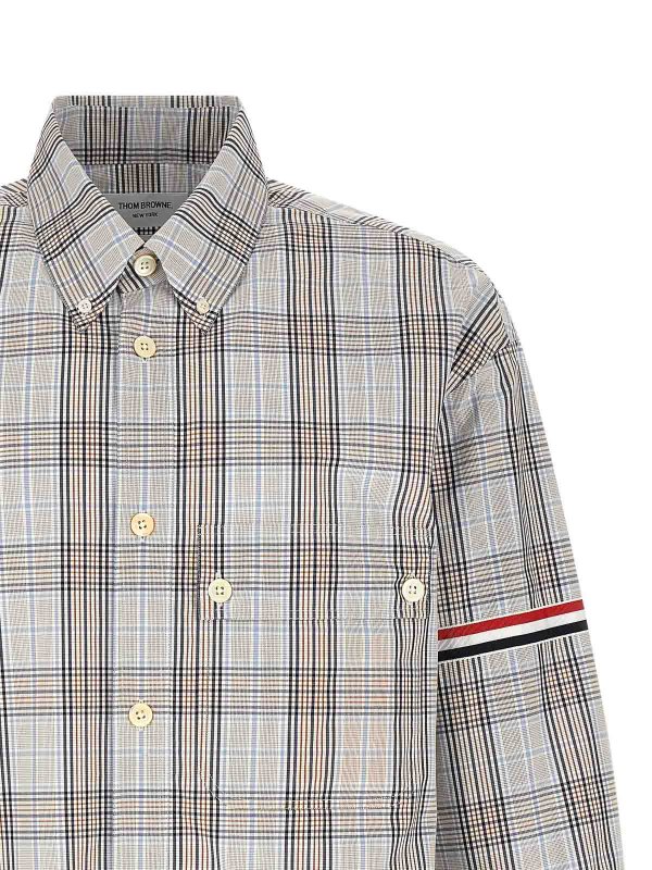 The Best Shops THOM BROWNE: camicie - Camicia Rwb oversize