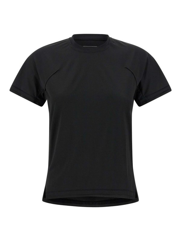 Y-3: T-shirts - T-Shirt - Schwarz