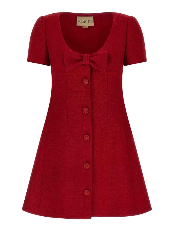 VALENTINO GARAVANI: Knielange Kleider - Knielanges Kleid - Rot