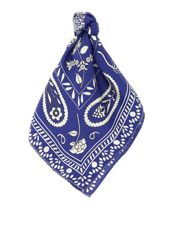 ALBERTO BIANI: スカーフ - スカーフ - ブルー