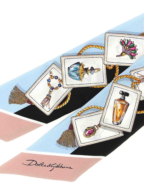 The Best Shops DOLCE & GABBANA: スカーフ - スカーフ - ライトブルー