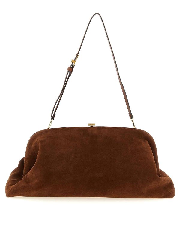 ALBERTA FERRETTI: クラッチバッグ - クラッチバッグ - ブラウン