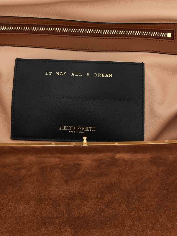 クラッチバッグ - ブラウン shop online: ALBERTA FERRETTI