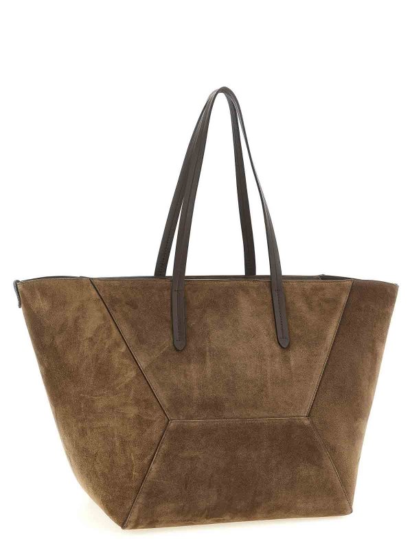 BRUNELLO CUCINELLI: Schultertaschen online - Schultertasche - Braun