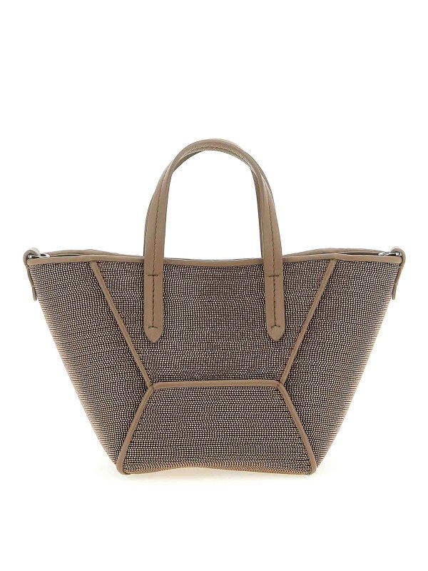 BRUNELLO CUCINELLI: Handtaschen - Shopper - Braun