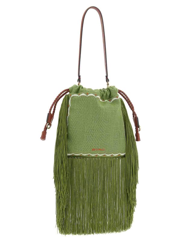 ETRO: Handtaschen online - Shopper - Grün