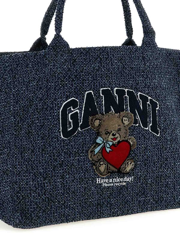The Best Shops GANNI: トートバッグ - トートバッグ - ブルー