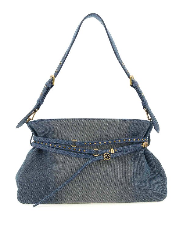 Pinko: Schultertaschen - Schultertasche - Blau