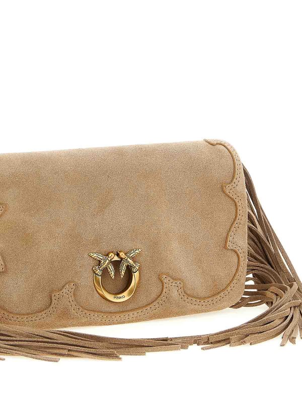The Best Shops Pinko: Clutches - Clutch - Beige
