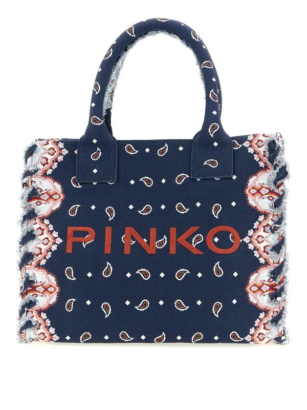Pinko: Handtaschen - Shopper - Blau