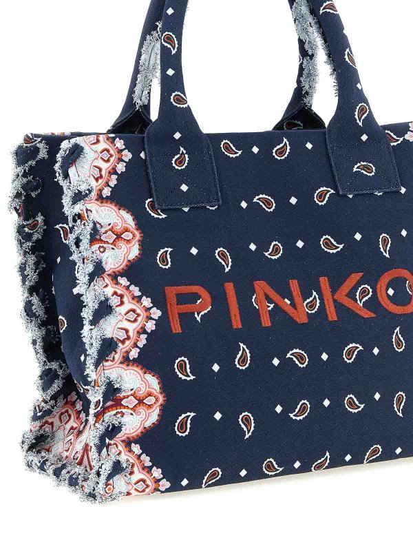 The Best Shops Pinko: Handtaschen - Shopper - Blau