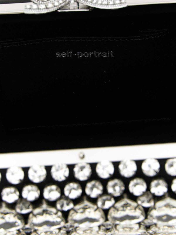 クラッチバッグ - 黒 shop online: Self Portrait