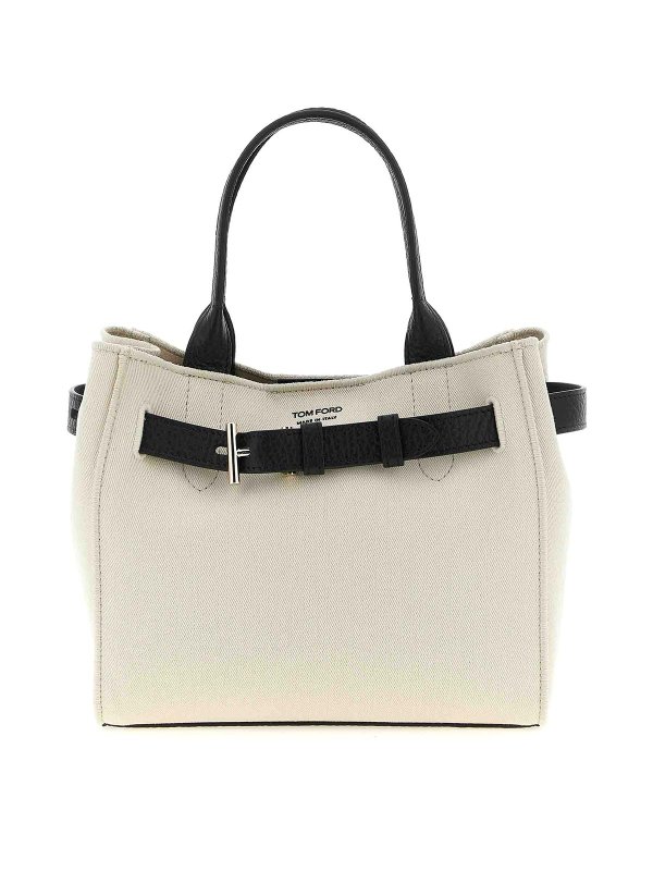 TOM FORD: Handtaschen - Shopper - Weiß