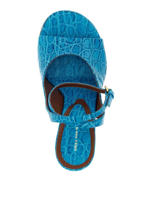 サンダル - ライトブルー shop online: DRIES VAN NOTEN