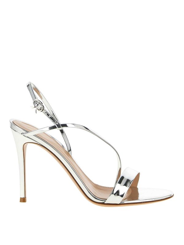 Gianvito Rossi: サンダル - サンダル - 銀