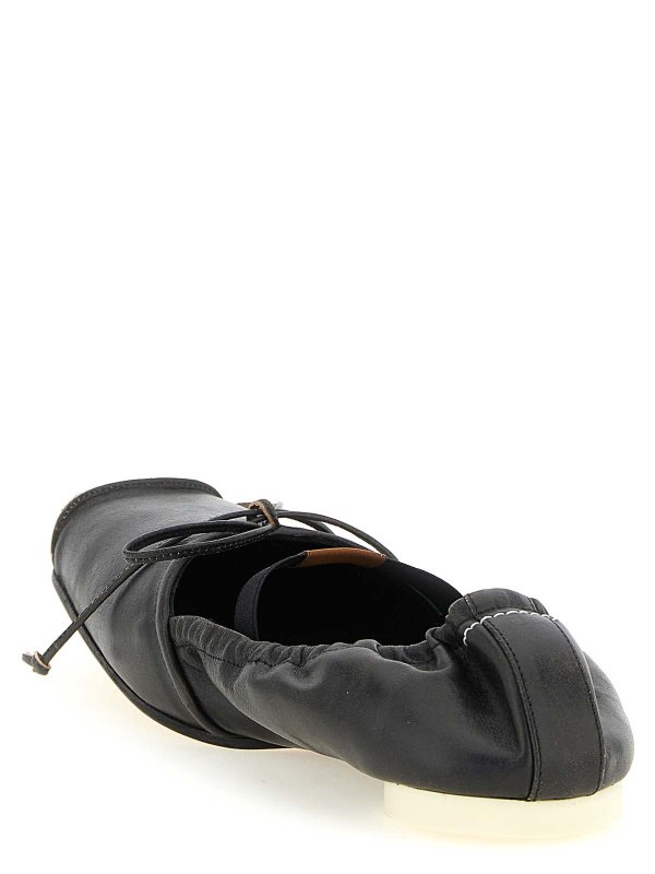 The Best Shops MM6 MAISON MARGIELA: フラットシューズ - フラットシューズ - 黒