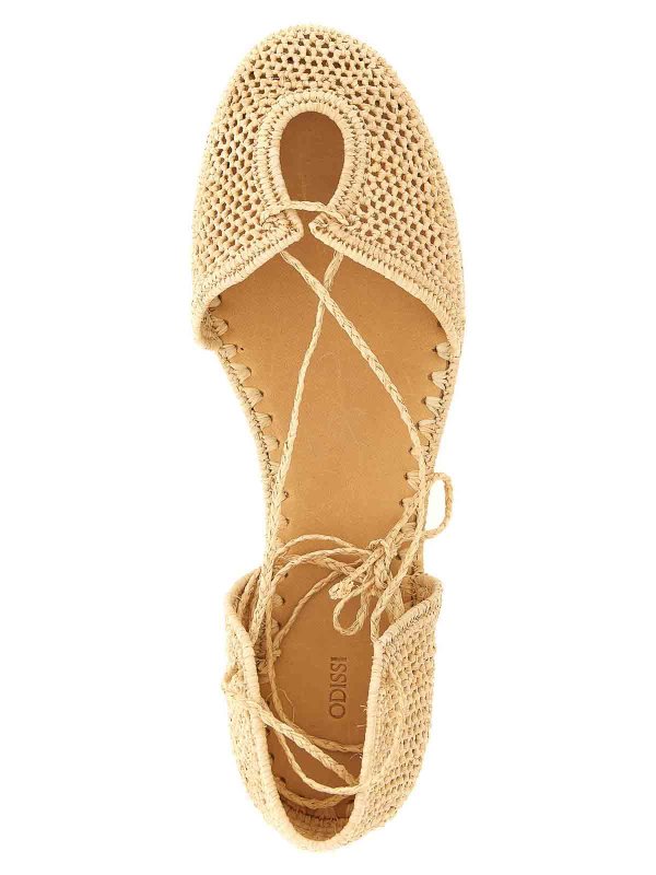 フラットシューズ - ベージュ shop online: ODISSI