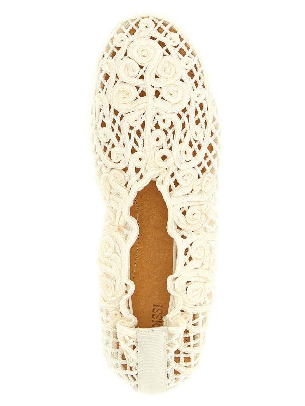 フラットシューズ - 白 shop online: ODISSI