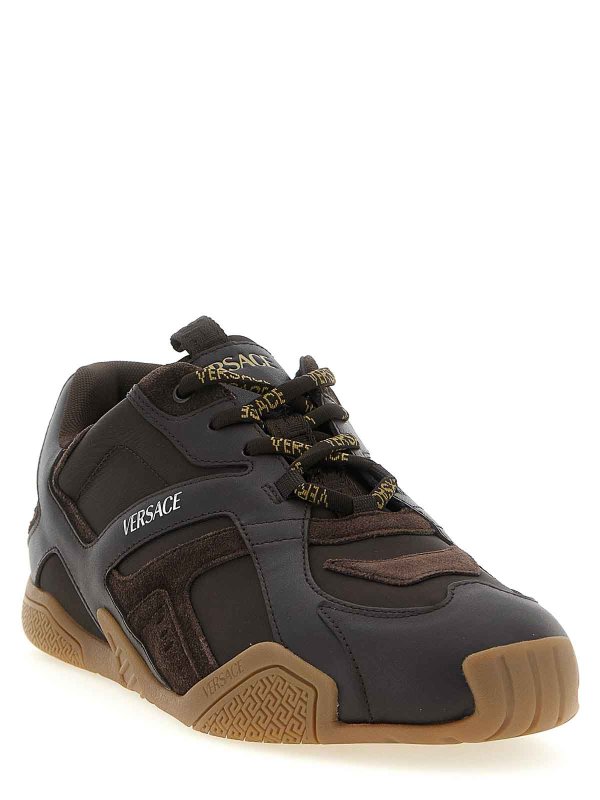 VERSACE: Chaussures de sport online - Baskets - Marron