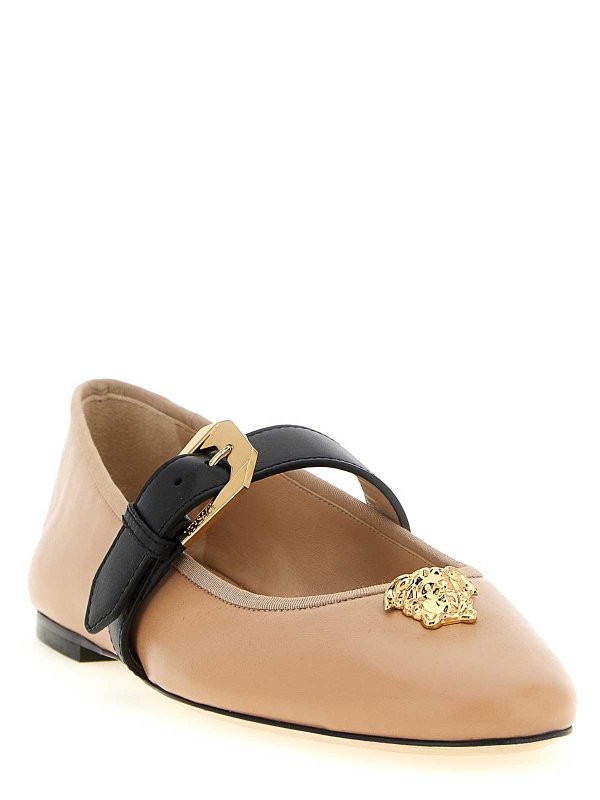 VERSACE: Ballerinas online - Ballerinas - Nude