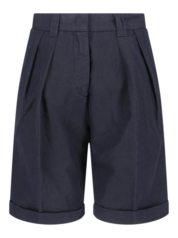 ASPESI: Shorts - Short - Bleu