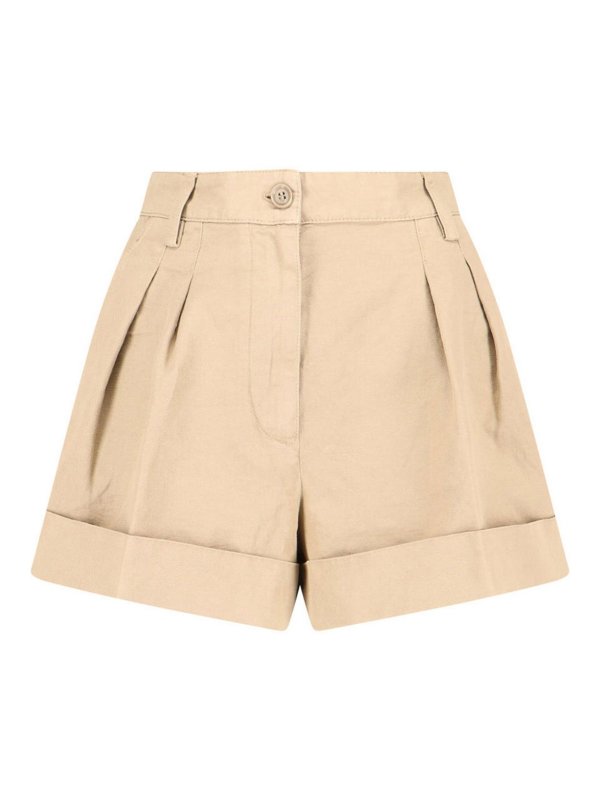 ASPESI: Hosen Shorts - Shorts - Beige