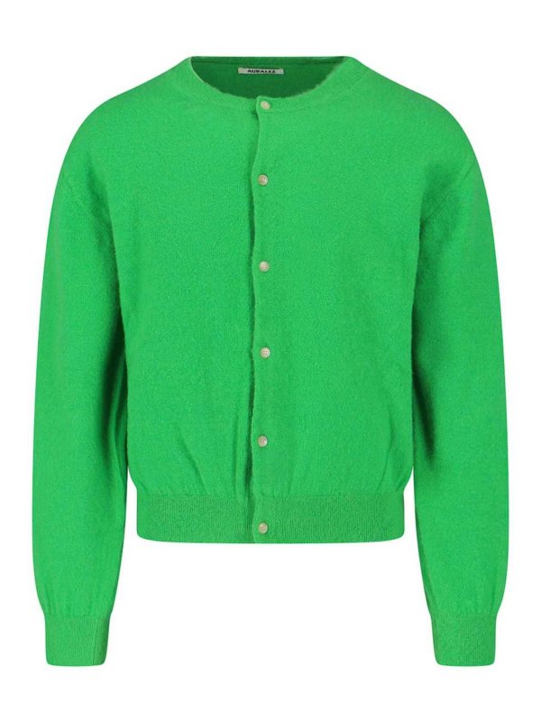 AURALEE: Cardigans - Cardigan - Grün