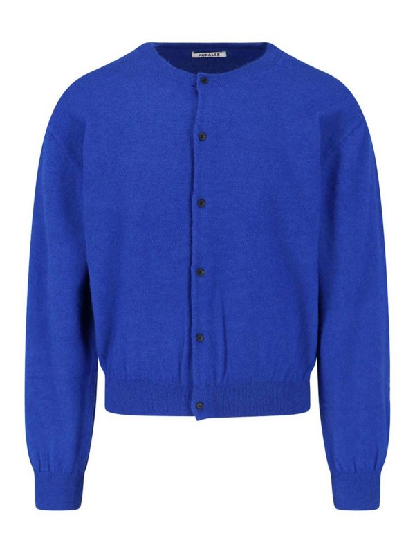 AURALEE: Cardigans - Cardigan - Bleu