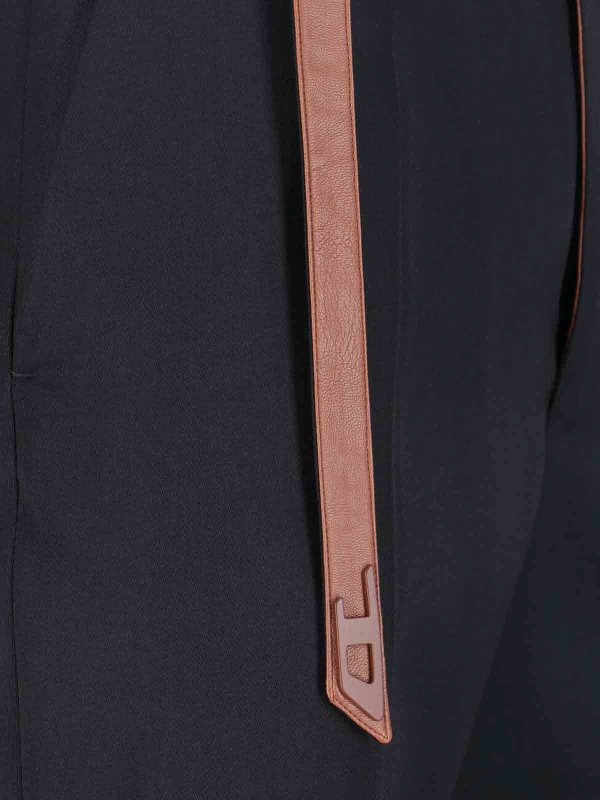 カジュアルパンツ - 黒 shop online: DIESEL