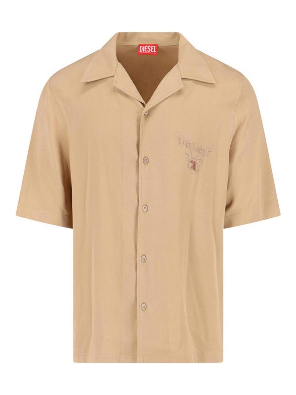 DIESEL: Hemden - Hemd - Beige