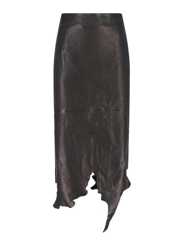 DIESEL: ニーレングススカート＆ミディ丈 - 膝丈/ミディスカート - 黒