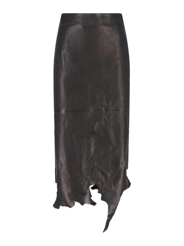 DIESEL: ニーレングススカート＆ミディ丈 online - 膝丈/ミディスカート - 黒