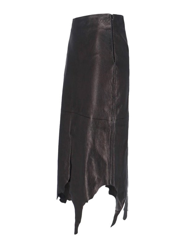 The Best Shops DIESEL: ニーレングススカート＆ミディ丈 - 膝丈/ミディスカート - 黒