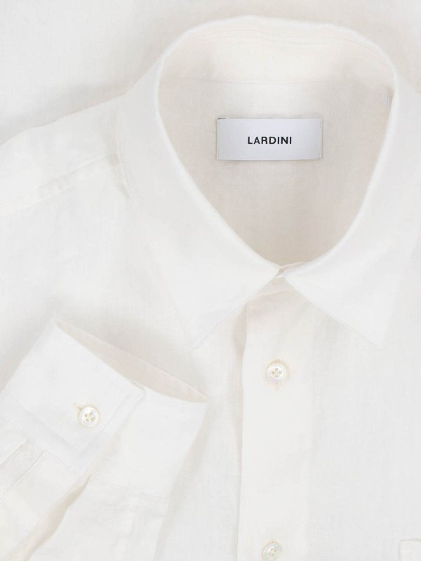 The Best Shops LARDINI: shirts - Linen Shirt