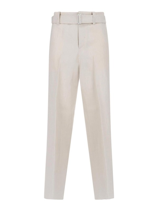 LARDINI: カジュアルトラウザー - カジュアルパンツ - 白