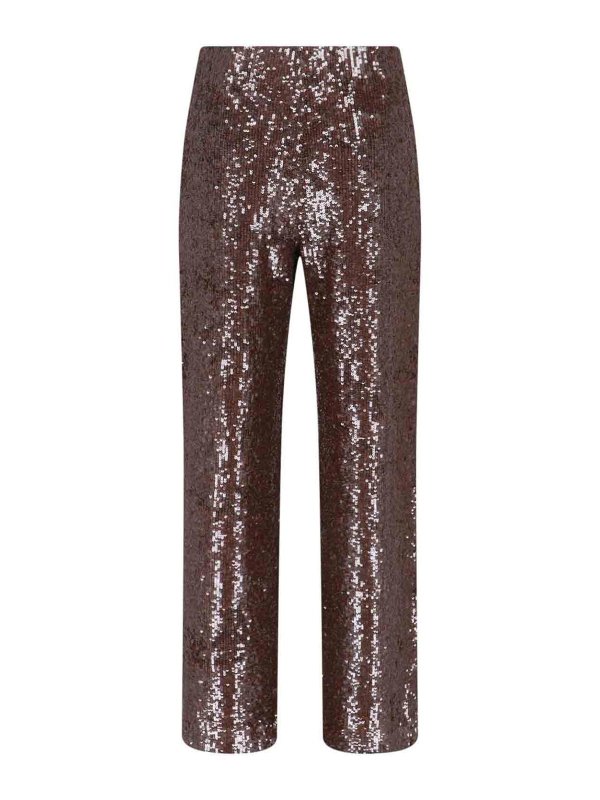 P.A.R.O.S.H.: casual trousers online - Sequined Trousers